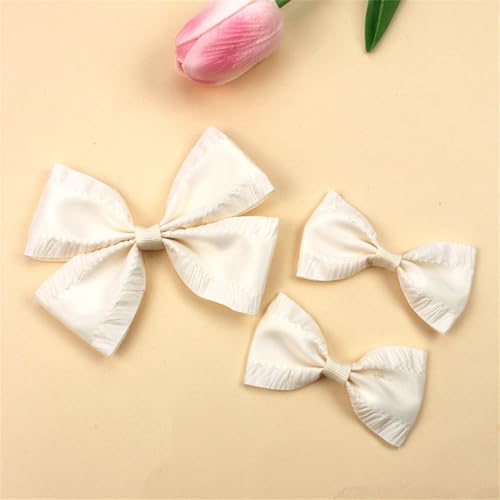 2 Stück Haarschleife Schleifen Haarspangen Haarschleife, Mehrfarbig Schleife Haarschmuck Haarklammern Haarclips für Mädchen Kinder (D) von champracer