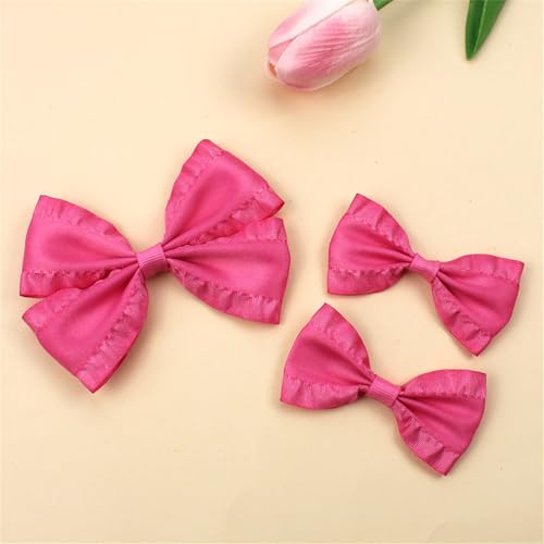 2 Stück Haarschleife Schleifen Haarspangen Haarschleife, Mehrfarbig Schleife Haarschmuck Haarklammern Haarclips für Mädchen Kinder (F) von champracer