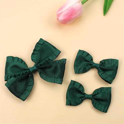 2 Stück Haarschleife Schleifen Haarspangen Haarschleife, Mehrfarbig Schleife Haarschmuck Haarklammern Haarclips für Mädchen Kinder (I) von champracer