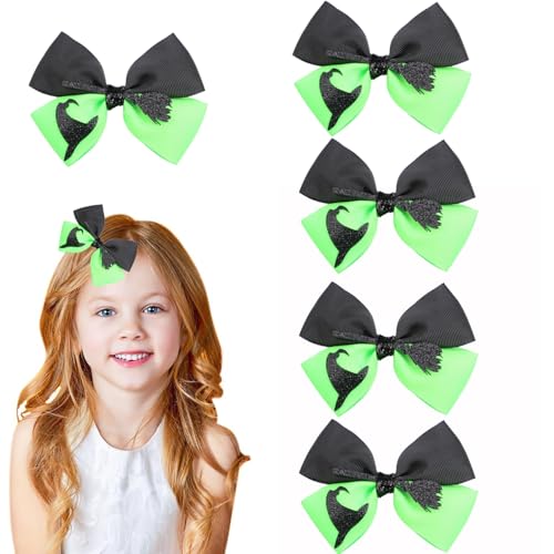 5 Stück Haarschleife Haarspangen, Rutschfeste Metall-Druckknöpfe Haarspangen, Haarschleifen aus Satin Haarspangen, für Mädchen Kinder Teenager Damen (D) von champracer