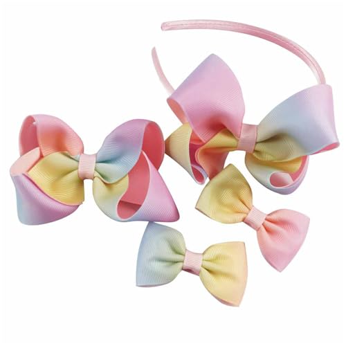 8 Stück Haarreifen mit Schleife, Modischer Haarreifen Damen-Haar, Niedliche Stirnband mit Schleife, für Frauen Mädchen Haarstyling (C) von champracer