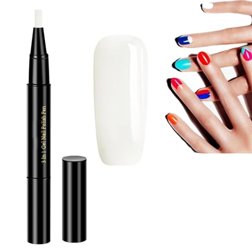 Gestufter Nagellackstift, Nagellackstift, 3 In 1 Bleistift Nagellack für Frauen Und MäDchen Keine Notwendigkeit für Externe Beschichtung, Nagellack Stift (B-2) von champracer