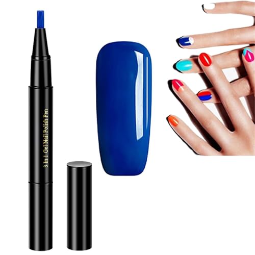 Gestufter Nagellackstift, Nagellackstift, 3 In 1 Bleistift Nagellack für Frauen Und MäDchen Keine Notwendigkeit für Externe Beschichtung, Nagellack Stift (K-11) von champracer