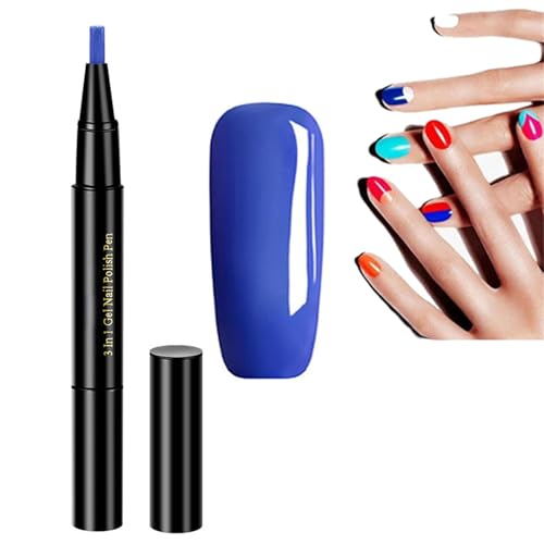 Gestufter Nagellackstift, Nagellackstift, 3 In 1 Bleistift Nagellack für Frauen Und MäDchen Keine Notwendigkeit für Externe Beschichtung, Nagellack Stift (L-12) von champracer