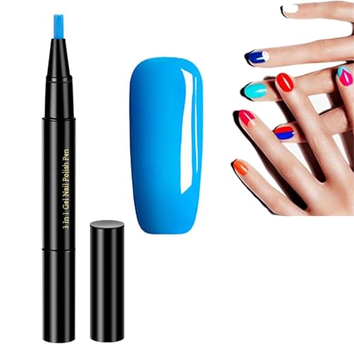 Gestufter Nagellackstift, Nagellackstift, 3 In 1 Bleistift Nagellack für Frauen Und MäDchen Keine Notwendigkeit für Externe Beschichtung, Nagellack Stift (M-13) von champracer