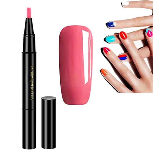 Gestufter Nagellackstift, Nagellackstift, 3 In 1 Bleistift Nagellack für Frauen Und MäDchen Keine Notwendigkeit für Externe Beschichtung, Nagellack Stift (R-18) von champracer