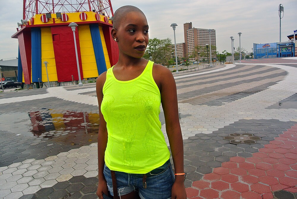 Qualle X3/Unisex Tank Neon Gelb von chandinyc
