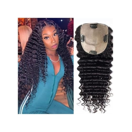 Langhaarperücke, 8-22 Zoll Haarteil 5 „x5“ Spitzenbasis lockige Perücke for Frauen mit zusätzlichem Volumen(8inch) von changgengyi