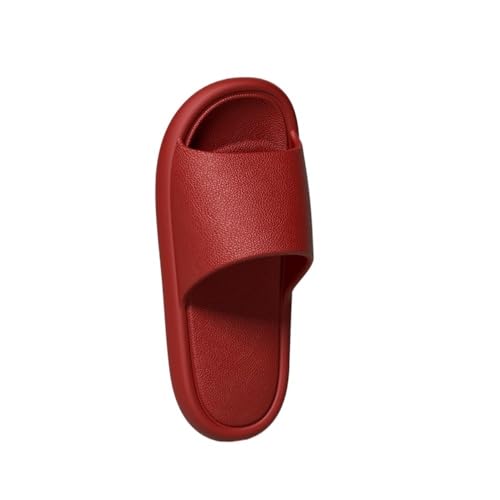 changgengyi Duschpantoffel, Hausschuhe aus EVA mit dicker Sohle for Damen und Herren – Sommer-Badesandalen for den Innenbereich(Red,35 EU) von changgengyi