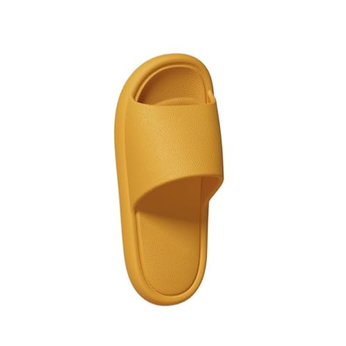 changgengyi Duschpantoffel, Hausschuhe aus EVA mit dicker Sohle for Damen und Herren – Sommer-Badesandalen for den Innenbereich(Yellow,40 EU) von changgengyi