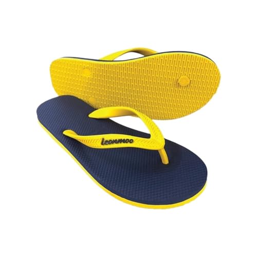 changgengyi Duschpantoffel, Herren-Flip-Flops mit weicher Sohle, leichte, nicht riechende Fußpantoffeln(Yellow,41 EU) von changgengyi
