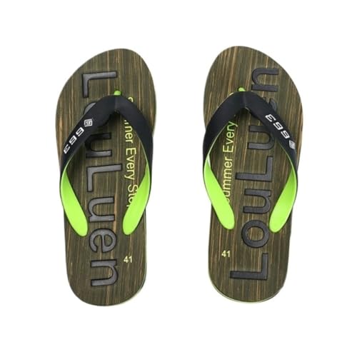 changgengyi Duschpantoffel, Lässige Sommersandalen for Herren – leichte, atmungsaktive Strandpantoffeln for den Außenbereich(Green,42 EU) von changgengyi