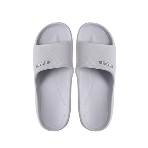 changgengyi Duschpantoffel, Sommer for Herren in großen Größen – Badezimmer-Sandalen mit dicker Sohle(Gray,42 EU) von changgengyi