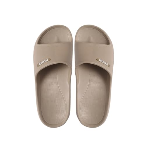 changgengyi Duschpantoffel, Sommer for Herren in großen Größen – Badezimmer-Sandalen mit dicker Sohle(Khaki,49 EU) von changgengyi