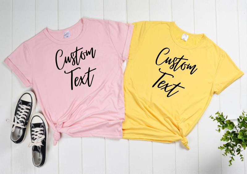 Personalisiertes Baumwoll T-Shirt Benutzerdefinierte Text Shirt von changzhineng