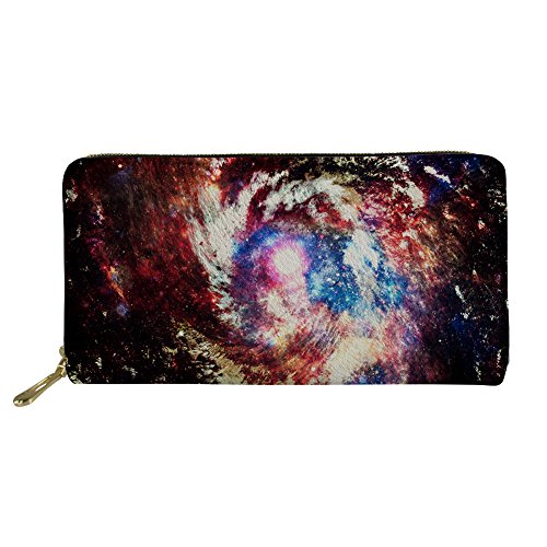 CHAQLIN Fashion Wallets Cluth Long Purse Galaxy Spaces Printed PU Leather for Girl Boy, Galaxy-8, Einheitsgröße, Münzfach von chaqlin