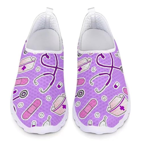 Chaplin Krankenschwester Wanderschuhe für Damen, Freizeit Laufschuhe Sport Turnschuhe leicht für Outdoor Fitness Gym Trainer Größe 37 EU von chaqlin