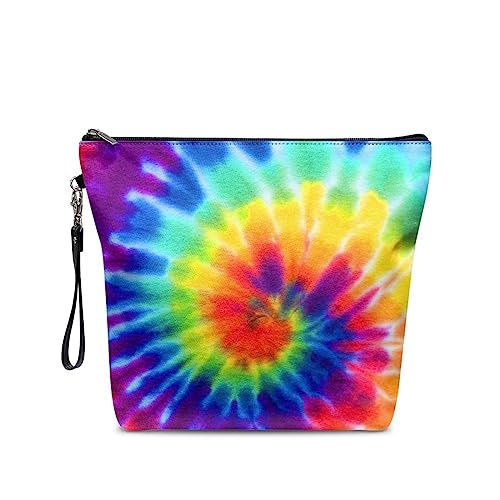 chaqlin Kosmetiktaschen für Frauen und Mädchen, niedliche Make-up-Taschen, Beauty-Aufbewahrungstaschen, Reißverschluss-Tasche, wasserdicht, Reise-Kulturartikel-Organizer, Regenbogenfarben., von chaqlin