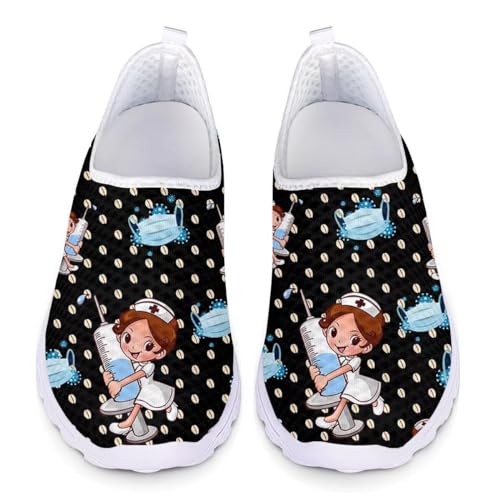 chaqlin Leichte Laufschuhe Krankenschwester Geschenke, Wohnungen Sport Gym Fitness Turnschuhe Damen Krankenschwester Wanderschuhe Größe 39 EU von chaqlin
