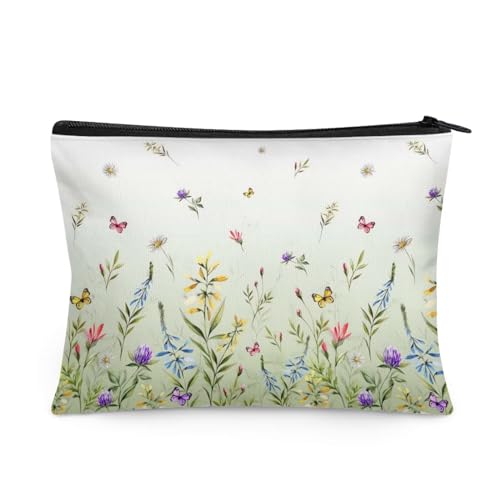 chaqlin Münzbörse für Damen, Mini-Geldbörse, Münzbeutel, Reise-Kosmetiktasche, Kulturbeutel, Gartenblume, Einheitsgröße, Münztasche von chaqlin