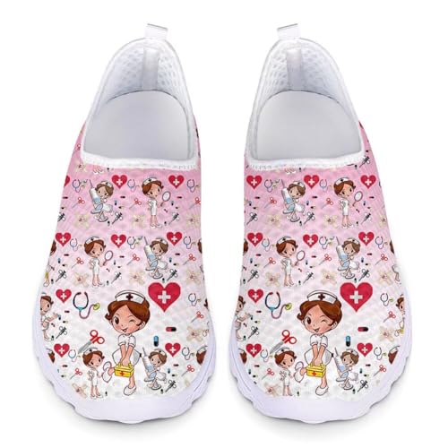 chaqlin Neuheit Krankenschwester Walking Jogging Schuhe Damen Mädchen Sport Fitness Gym Outdoor Walkingschuhe Leichte Krankenschwester Turnschuhe,Größe 42 EU von chaqlin