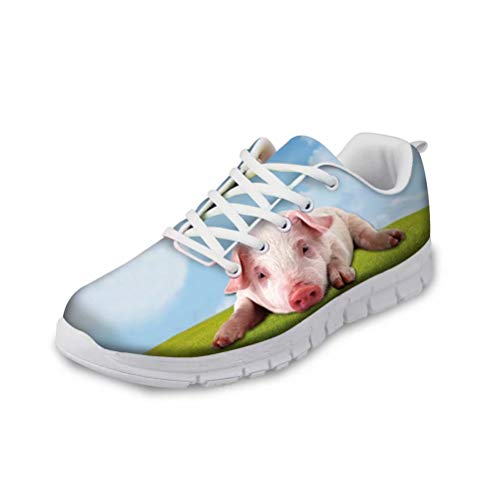 chaqlin Niedlichen Tier Schwein Schuhe Mädchen Damenmode Turnschuhe Outdoor Fitness Gym Trainer Leichte Größe 42 von chaqlin