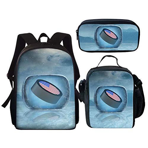 chaqlin Rucksack für Kinder, Schultasche + Lunchbox + Federmäppchen, Set für Kinder, Büchertaschen-Set, Design: 11, Einheitsgröße, Schulranzen-Set von chaqlin