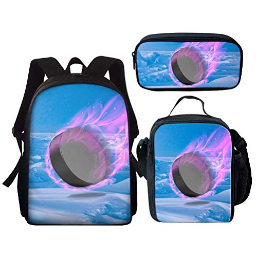 chaqlin Rucksack für Kinder, Schultasche + Lunchbox + Federmäppchen, Set für Kinder, Büchertaschen-Set, Design: 12, Einheitsgröße, Schulranzen-Set von chaqlin