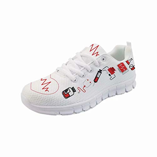 chaqlin Sneaker Frauen Casual Laufschuhe Krankenschwester Nette Trainer Leichte Lace up Walking Wanderschuhe Größe 35 von chaqlin