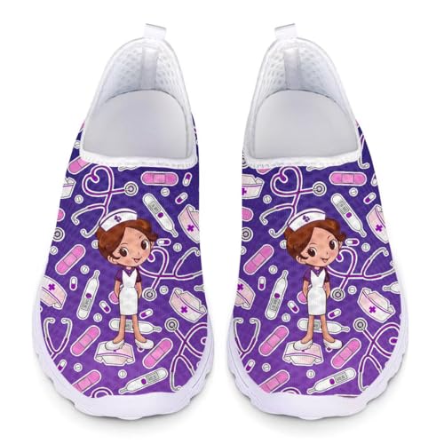 chaqlin süße Dame Krankenschwester Schuhe Sportschuhe leichte Sport Gym Fitness Laufschuhe Damen Wanderschuhe Größe 37 EU von chaqlin