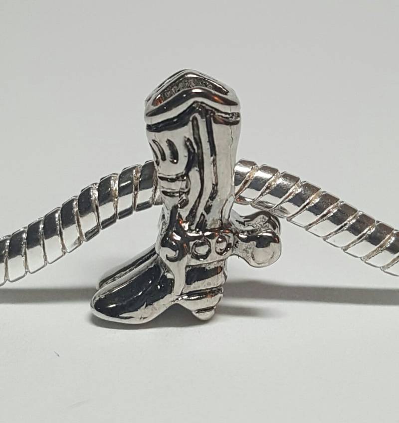 Silber Cowboy Stiefel Anhänger Für Armbänder Silber Cowboy Stiefel Anhänger Für Armbänder von charmco