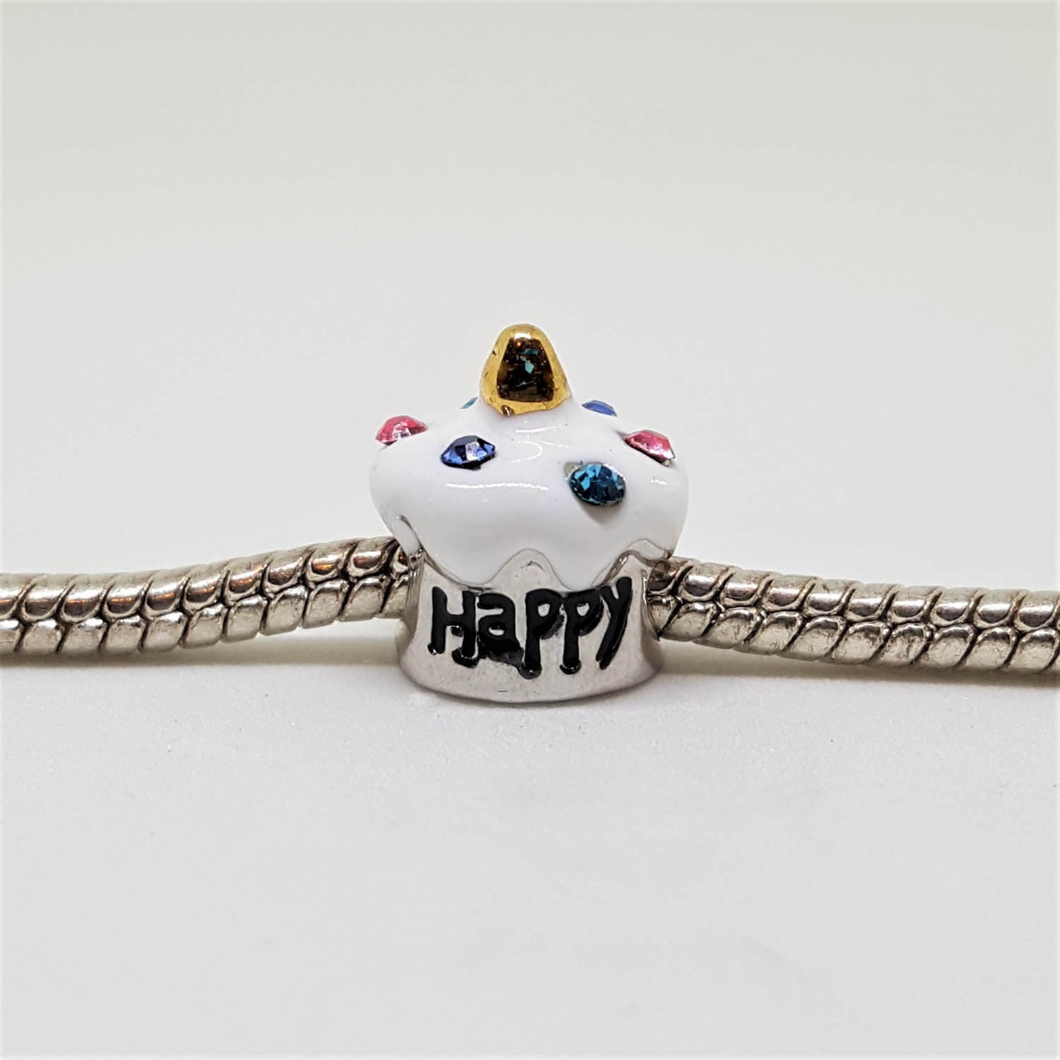 Silber Geburtstag Cupcake Charm Für Armbänder Silber Geburtstag Cupcake Charm Für Armbänder von charmco
