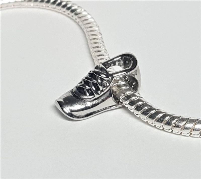 Silber Sneaker Charm Anhänger Für Armbänder von charmco
