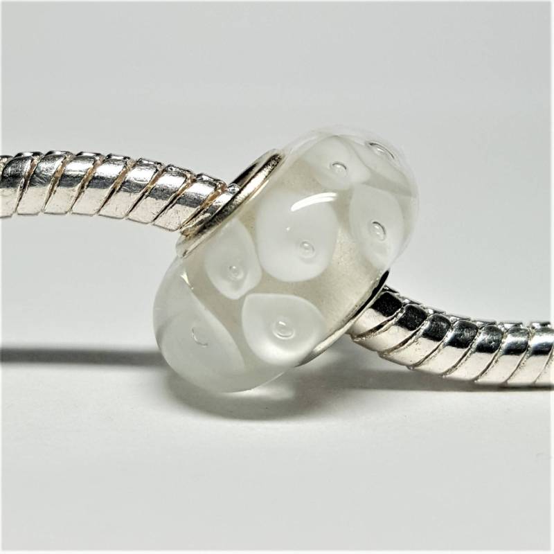 Weiße Dots Glasperle Für Armbänder von charmco