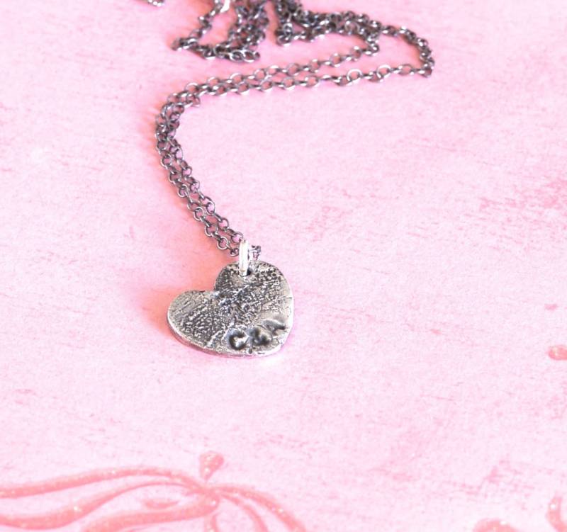 Mini Fingerabdruck Herz Halskette - Aus Jpeg Bild Brother & Sister Mini Fingerabdruck Herz Halskette - Aus Jpeg Bild Brother & Sister von charmedjewelry