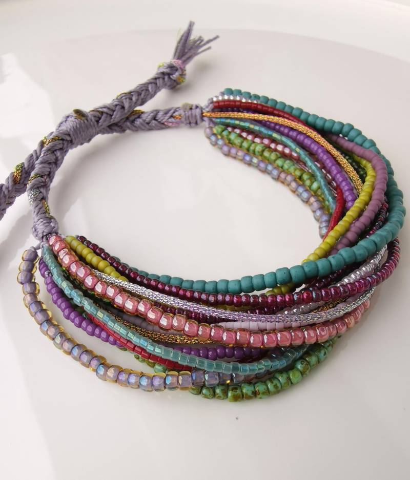 Armband - Autumn Glasperlen Rocailles Preciosa Toho & Miyuki Beads von charmone