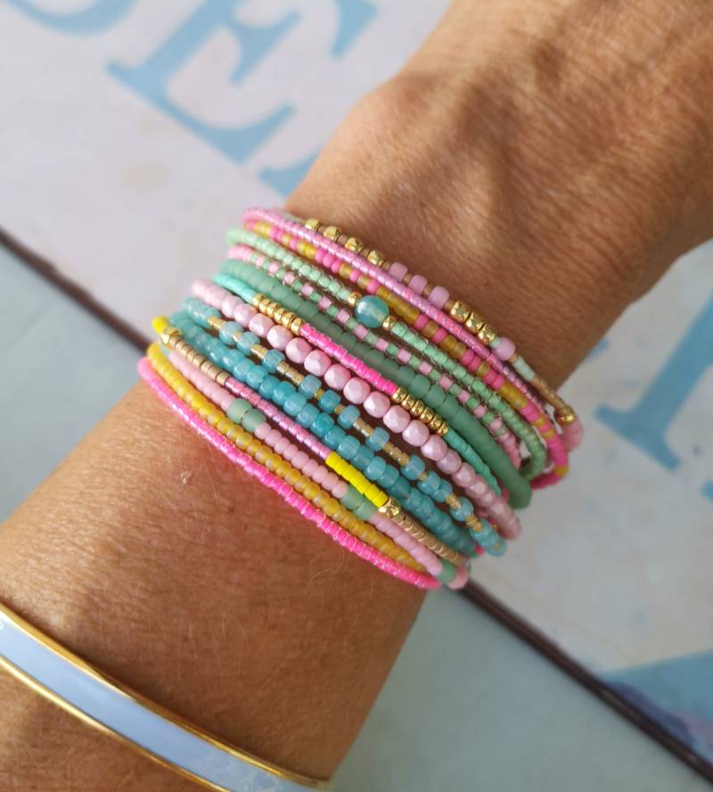 Armband - Caribbean Summer Glasperlen Rocailles Toho & Miyuki Beads von charmone