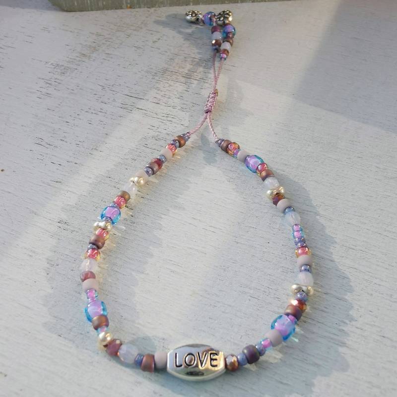 Armband Love Boho - Toho Beads Glasperlen Lila Flieder von charmone