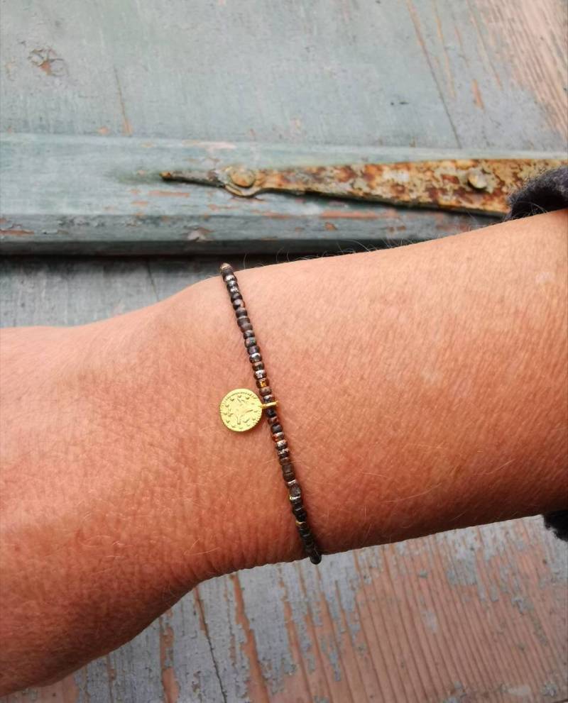 Armband Magic Kupfer - Münze Goldfarben Zart von charmone