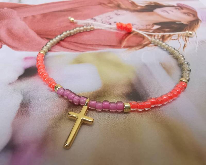 Armband Neon - Kreuz Toho Beads Zart von charmone