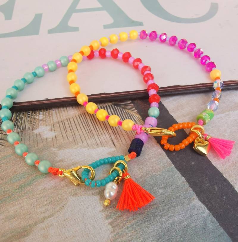 Armband - Summertime Zart Orange Pink von charmone