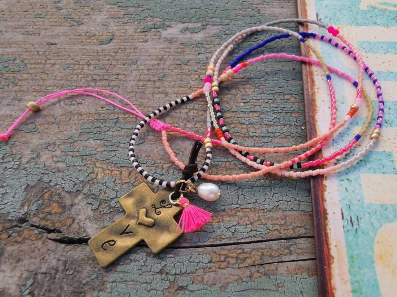 Kette - Love Hippie Boho Miyuki Bunt Zart von charmone