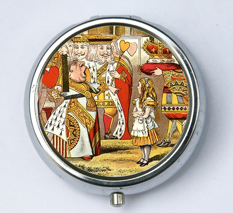 Alice Im Wunderland Königin Pillendose Box Halter Herzkönigin Märchen Diy von che655