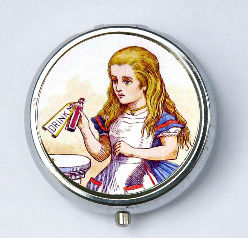 Alice Im Wunderland Pillendose Pillenhalter Drink Me von che655