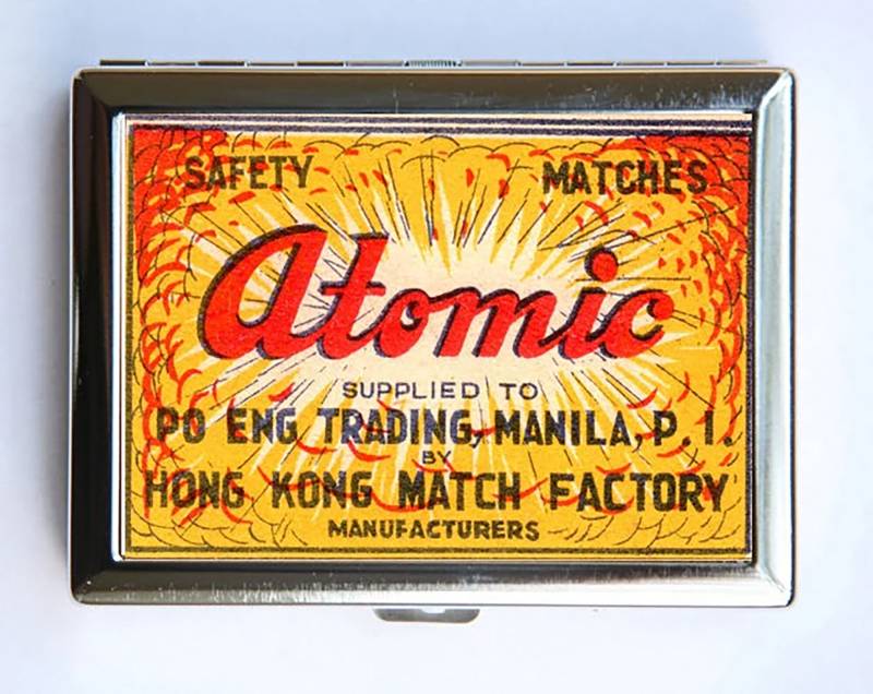 Atomic Sicherheit Match Zigarettenetui Visitenkartenhalter von che655