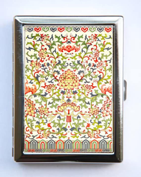 Blumenmuster #6 Zigarettenetui Id Etui Brieftasche Visitenkartenetui Botanisch von che655
