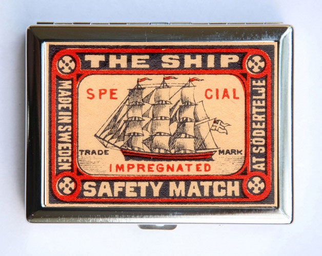 Das Schiff Sailor Zigarette Fall Brieftasche Visitenkartenhalter von che655
