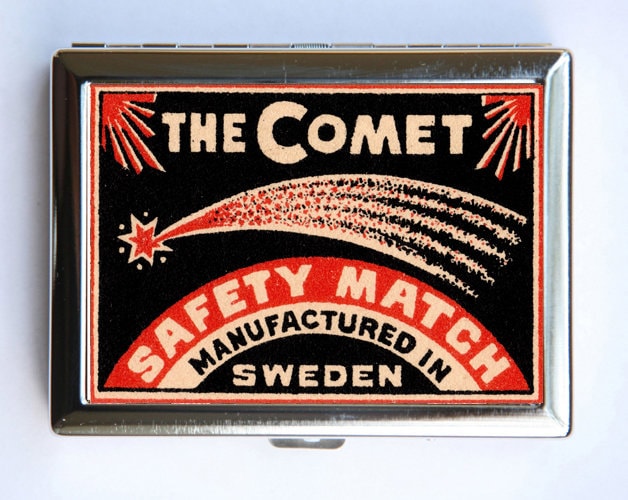 Der Comet Safety Match Zigarettenetui Wallet Visitenkartenhalter von che655