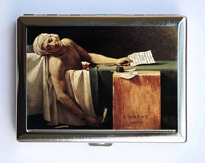 Der Tod Von Marat Zigarettenetui Brieftasche Visitenkartenhalter von che655