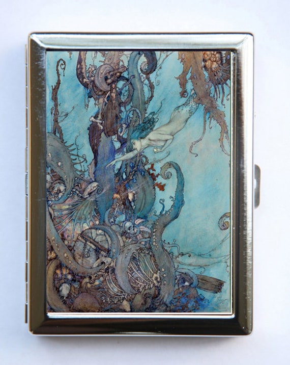 Die Kleine Meerjungfrau Zigarette Zigarettenetui Brieftasche Visitenkartenetui von che655